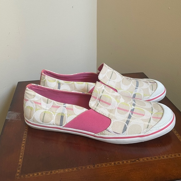 Coach Signature Logo Slip-on Sneakers - Picture 1 of 11